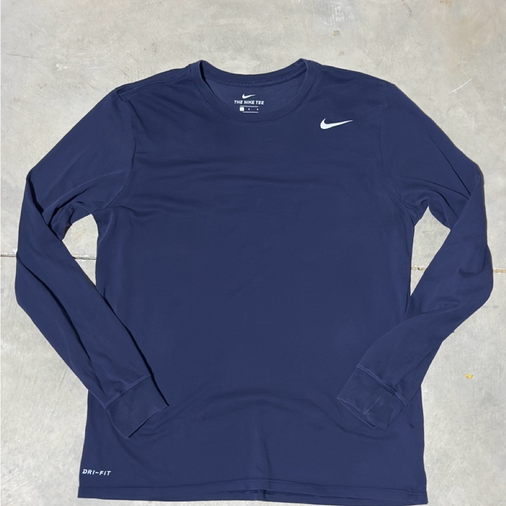Nike Men's Deep Blue Long Sleeve Tee